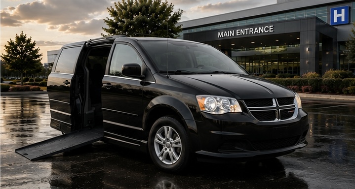 Side entry wheelchair van